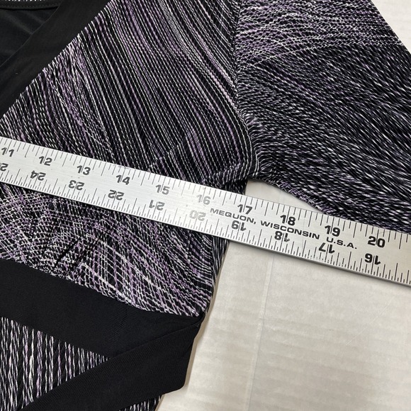 Vintage Only 9 Y2K Top Womens L Dark Purple Pleated Babydoll Tie Back Fairy 90s - Picture 7 of 7